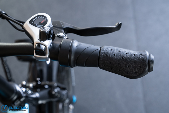 Lectric XP 3.0 E-Bike Review 2023 - twist grip throttle